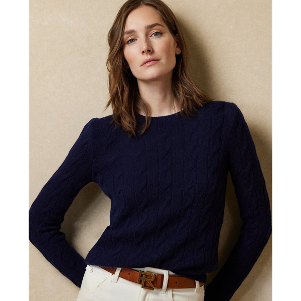 Ralph Lauren Collection Kabelgebreide kasjmier trui 5