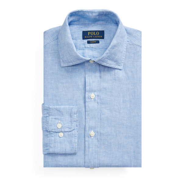 polo ralph lauren slim fit linen shirt