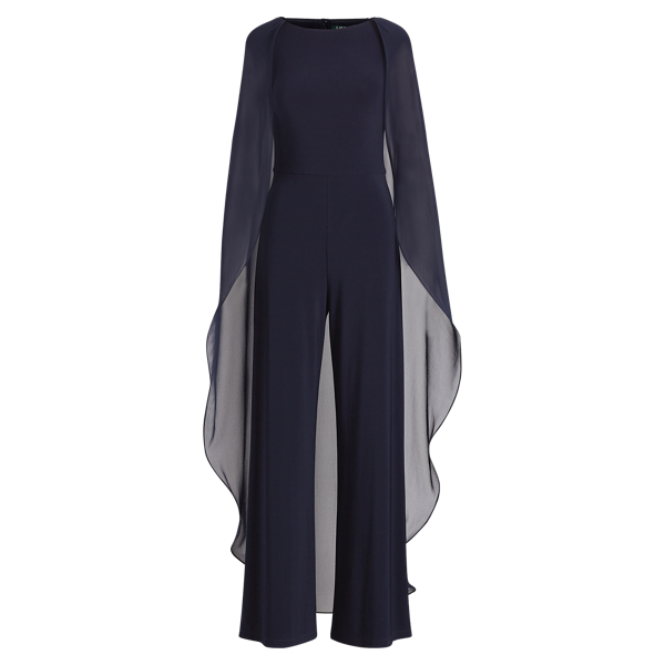 ralph lauren cape overlay jumpsuit