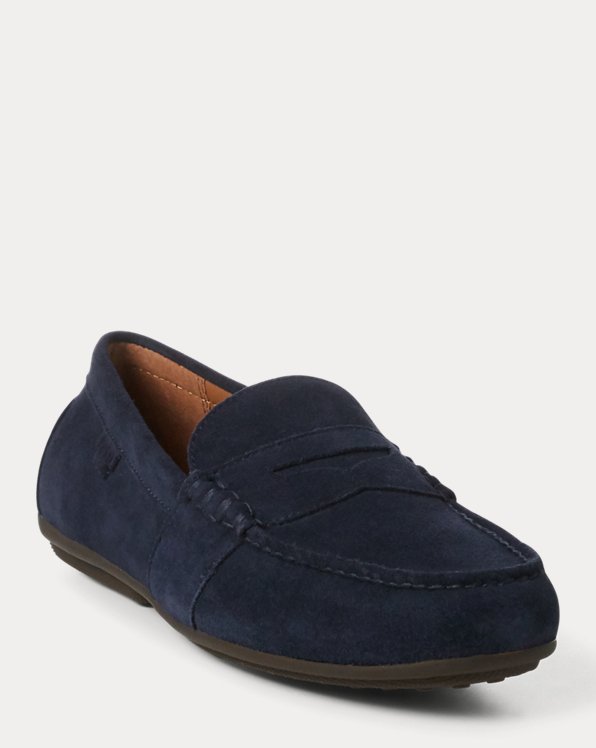 Mens OFFICE Navy Suede Slip On Leather Suede Casual Shoes New UK Sizes 8 11 12 