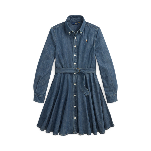 ralph lauren stretch denim shirtdress