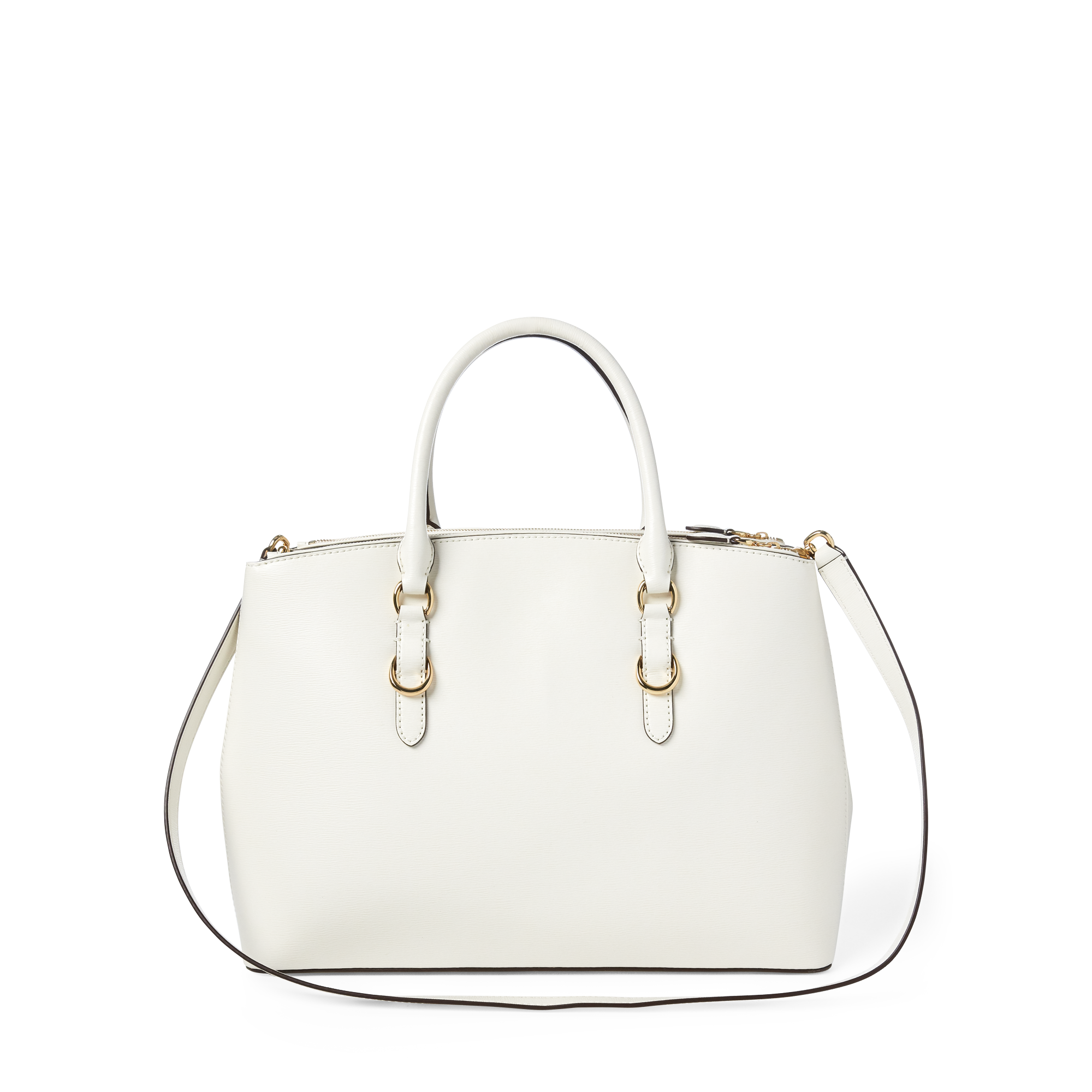 Ralph Lauren Leather Double-Zip Satchel. 3
