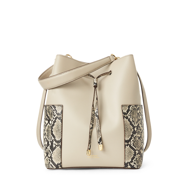 Sac seau Debby en cuir pour Women Ralph Lauren® BE