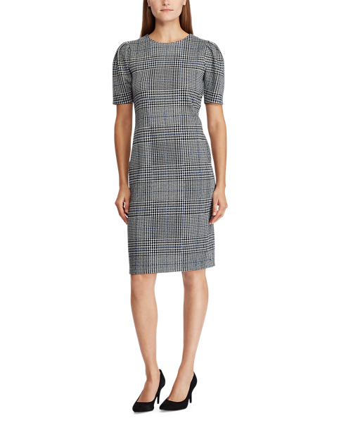 Lauren Glen Plaid JacquardKnit Dress 2