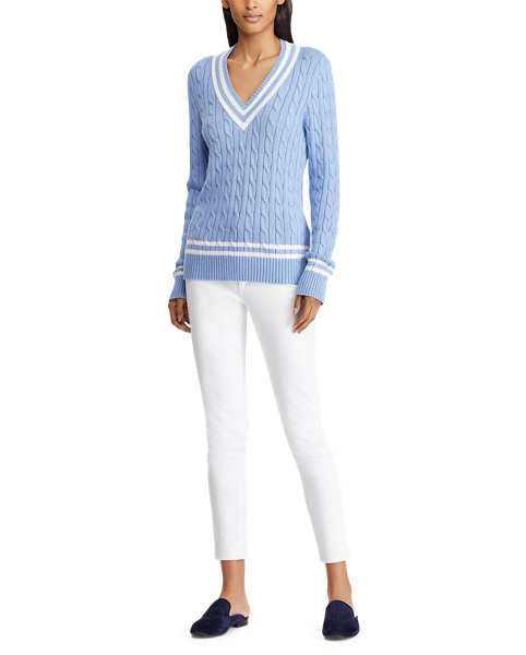 Lauren Petite Cotton Cricket Sweater 2