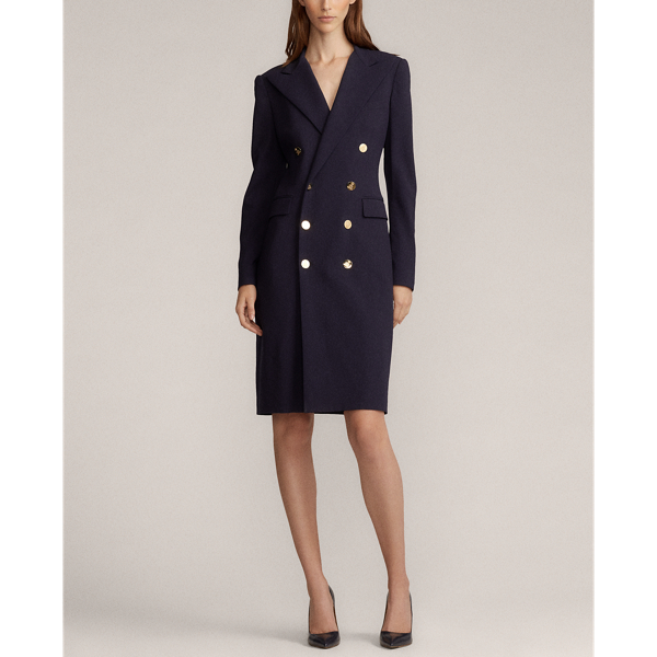 Ralph Lauren Collection Wellesly jurk van wolmix 1