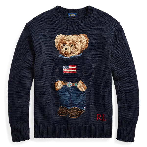 ralph lauren polo bear cotton sweater