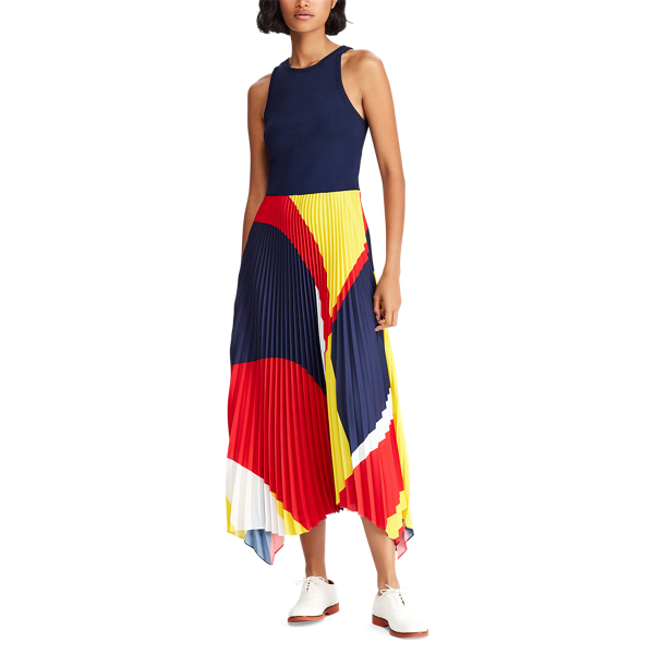 Pleated Georgette Dress for Women | Ralph Lauren® NG