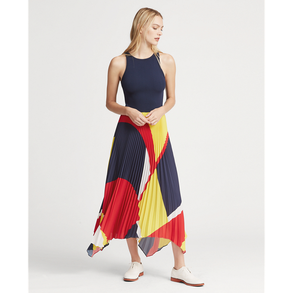 Pleated Georgette Dress for Women | Ralph Lauren® IE