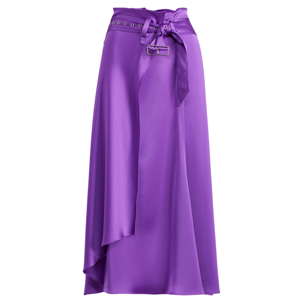 Cargo Satin Wrap Skirt for Women Ralph Lauren® UK