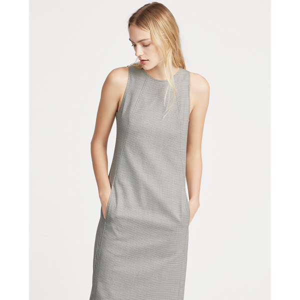 Allegra K - Robe en tweed à carreaux sans manches et ligne A - Rwco