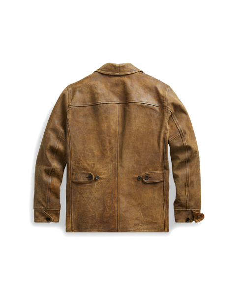 RRL Leather Car Coat 2