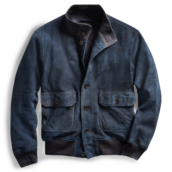 rrl indigo leather jacket