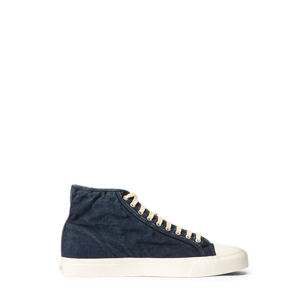 RRL Indigo canvas Mayport-sneaker 1