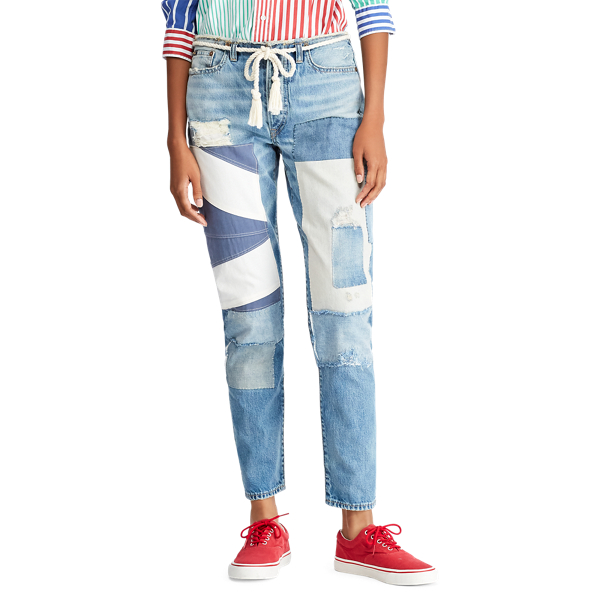 Jeans Ralph Laren Femme Taille 26 - Coupe Madisson, Style Straight, Bleu, Occasion En Très Bon état