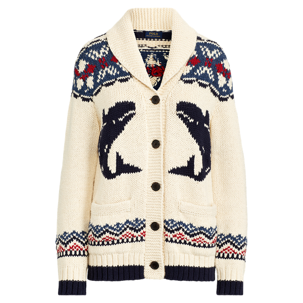 Nautical Shawl Cardigan