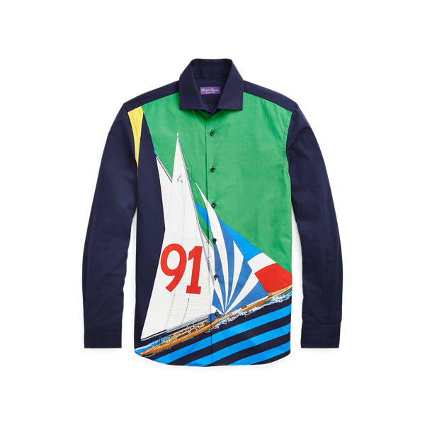 Chemise RLX voile en soie mélangée