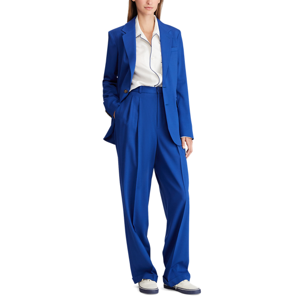 ralph lauren stretch velvet blazer