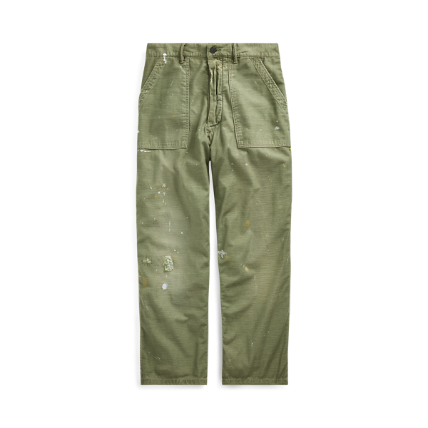 Relaxed Fit Distressed Trouser