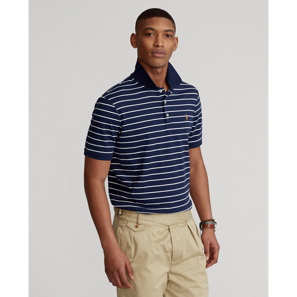 custom slim fit interlock polo