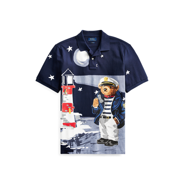 classic fit nautical bear polo