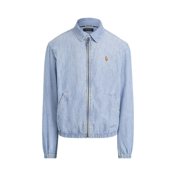 polo bear denim windbreaker