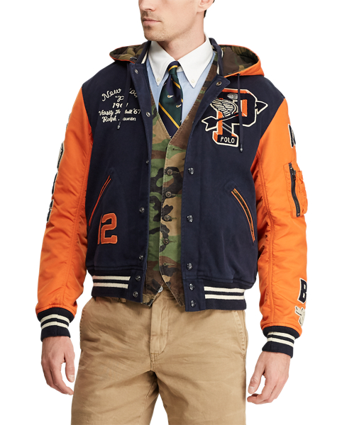 Polo Ralph Lauren Hooded Letterman Jacket 4