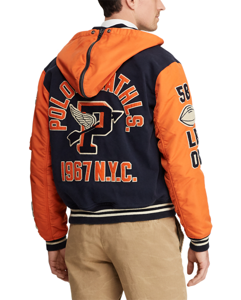 Polo Ralph Lauren Hooded Letterman Jacket 5