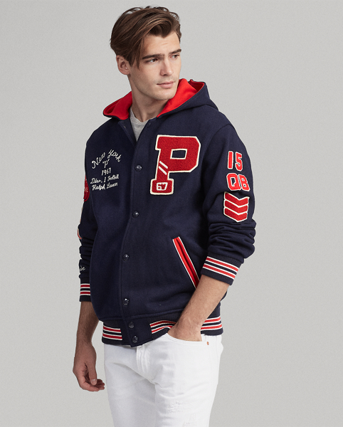 Polo Ralph Lauren Hooded Letterman Jacket 1