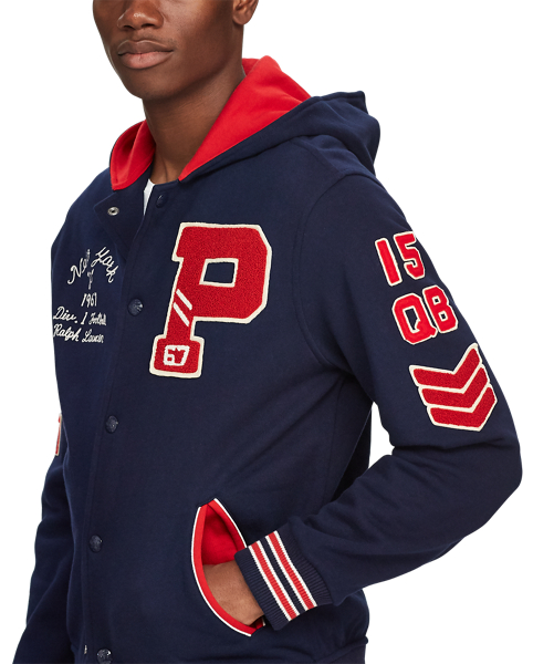 Polo Ralph Lauren Hooded Letterman Jacket 6