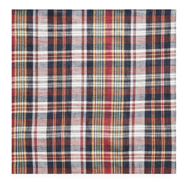 Polo Ralph Lauren Cotton Madras Pocket Square 1