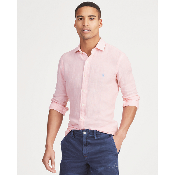 ralph lauren classic fit linen shirt