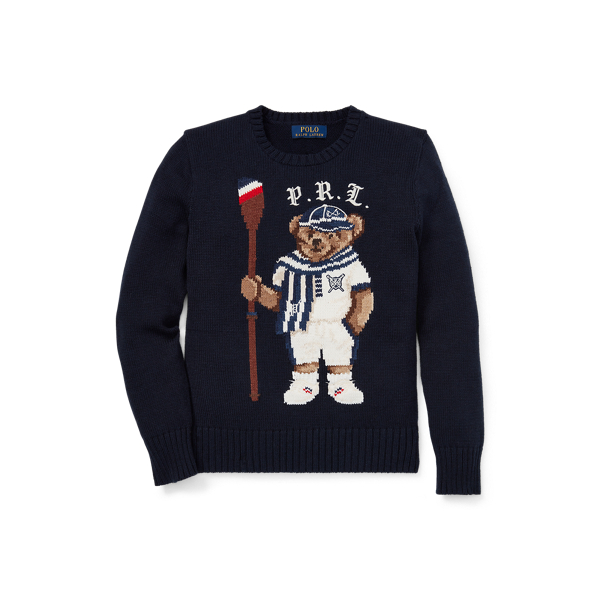 Rowing Bear Cotton Jumper for Children | Ralph Lauren® BE