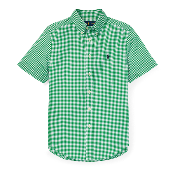 Gingham Cotton Poplin Shirt