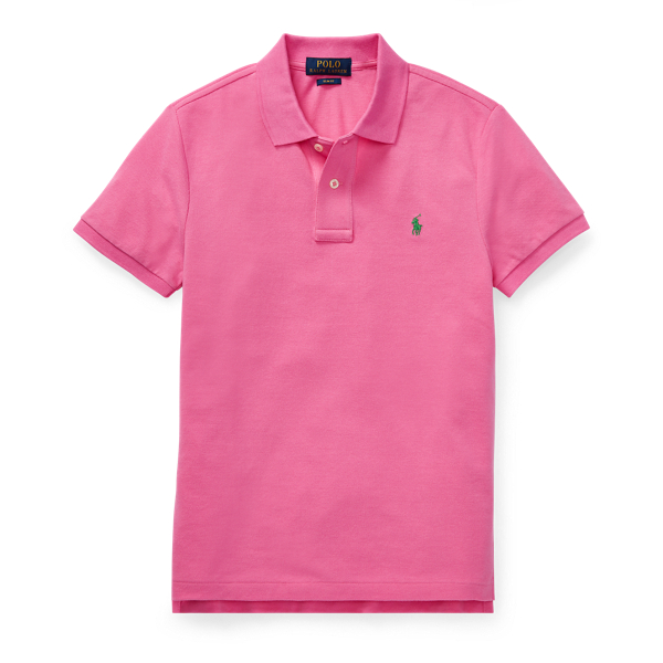 Slim Fit Cotton Mesh Polo