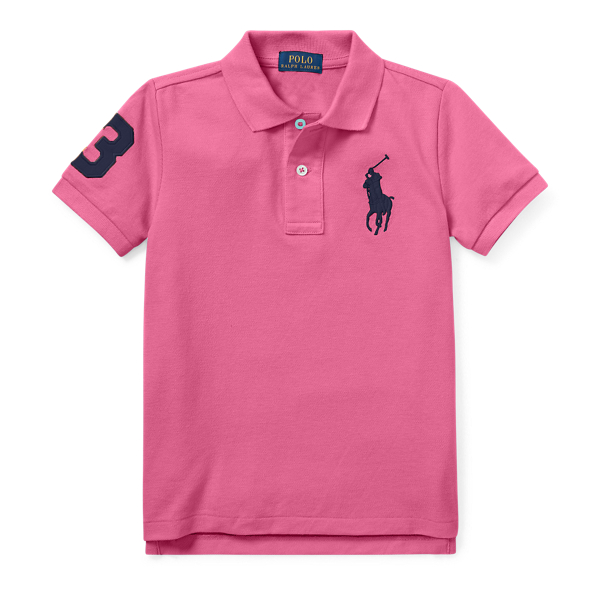Polo Ralph Lauren Kids' Cotton Mesh Polo Shirt In Maui Pink