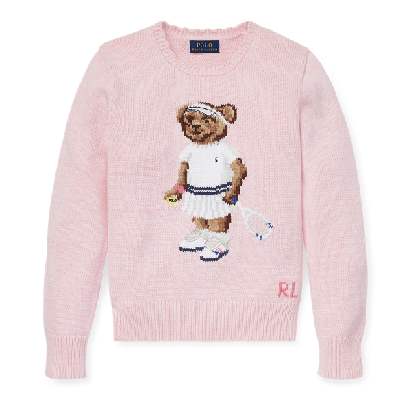 Total 57+ imagen pink ralph lauren bear sweater