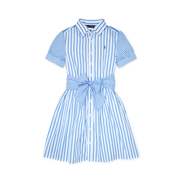 ralph lauren striped cotton shirtdress