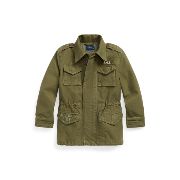폴로 랄프로렌 Polo Ralph Lauren Cotton Twill Military Jacket,Army Olive