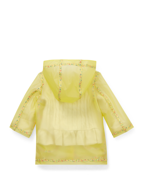 Baby Girl Floral Transparent Raincoat 2
