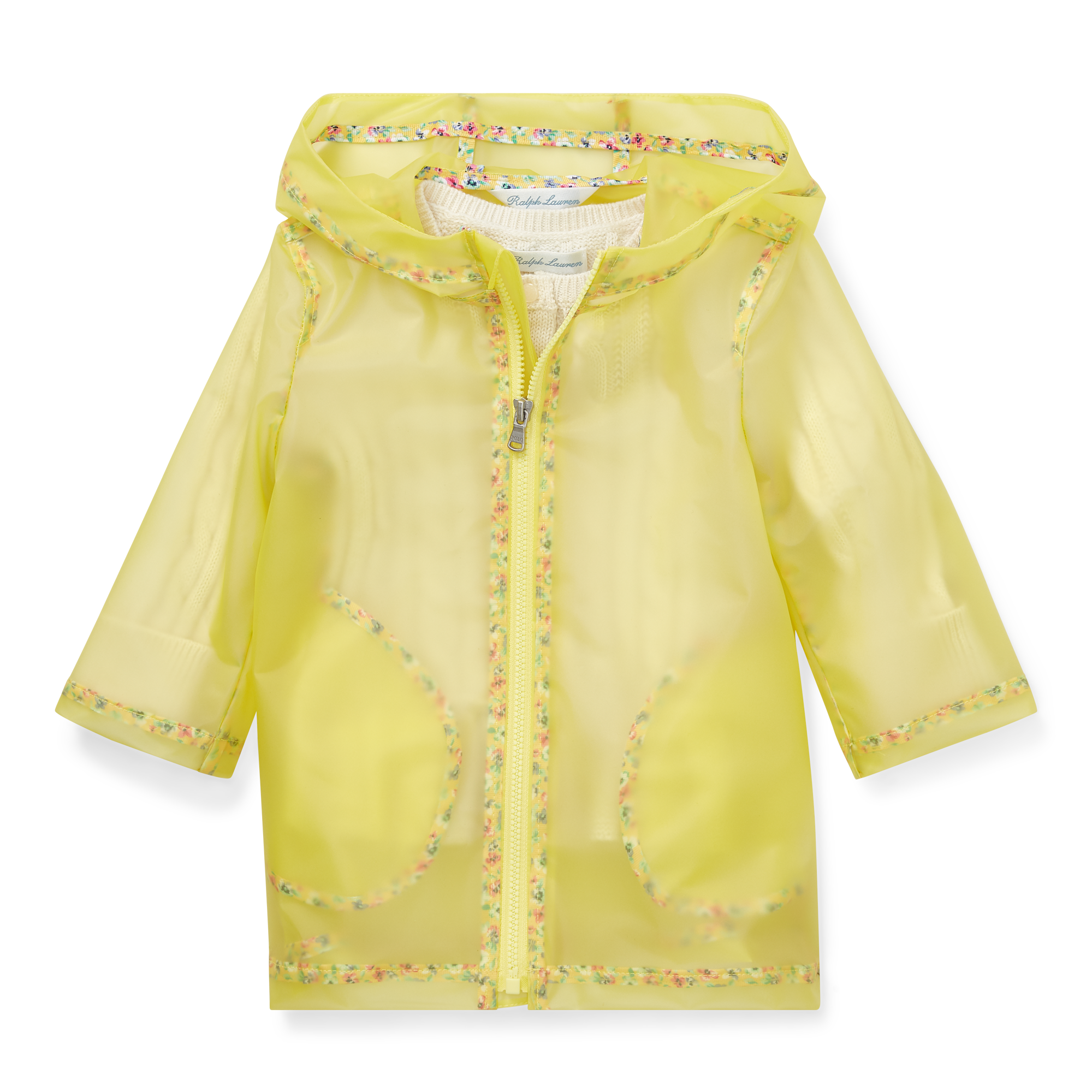 Ralph Lauren Floral Transparent Raincoat. 1