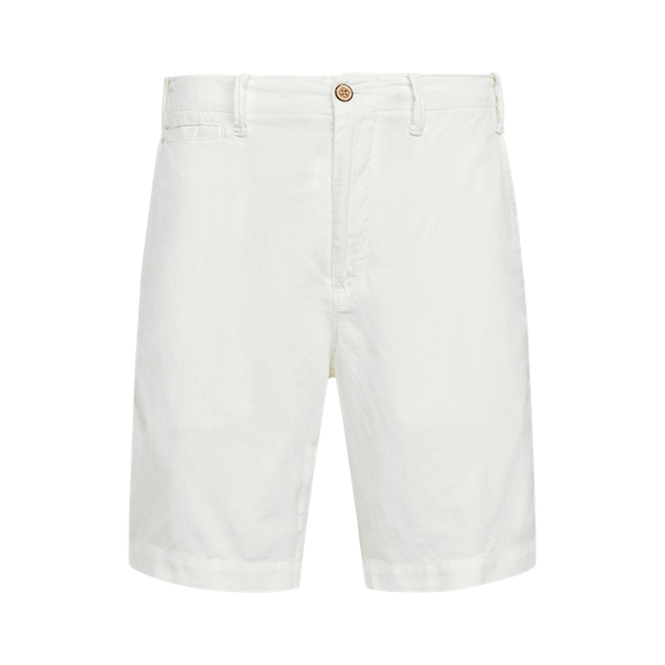 Ralph Lauren 8.5-inch Classic Fit Cotton-linen Short In White