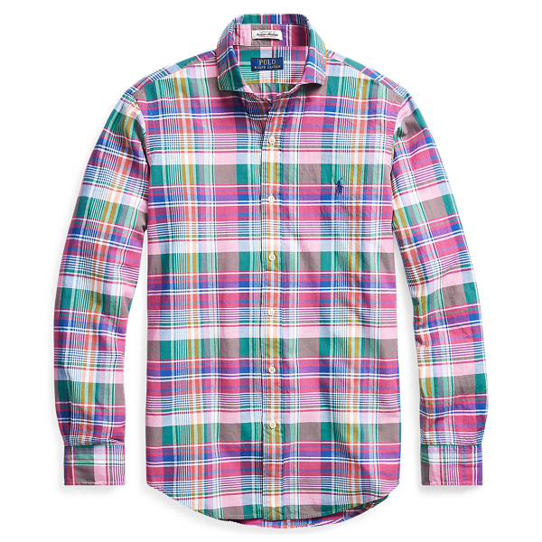 polo ralph lauren classic fit madras shirt