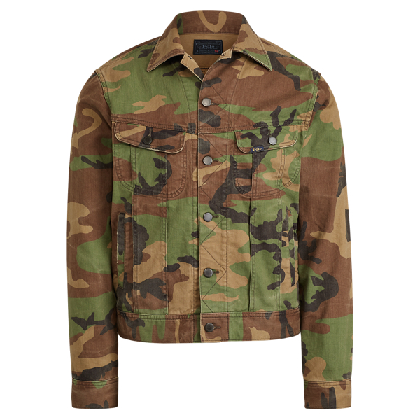 camouflage polo jacket