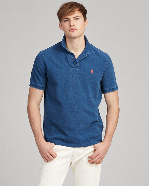 Polo Ralph Lauren Indigo Mesh Polo Shirt - All Fits 1