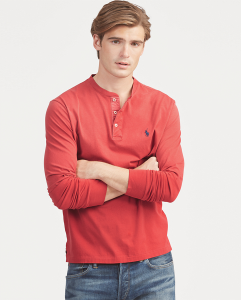 Polo Ralph Lauren Cotton Jersey Henley Shirt 1