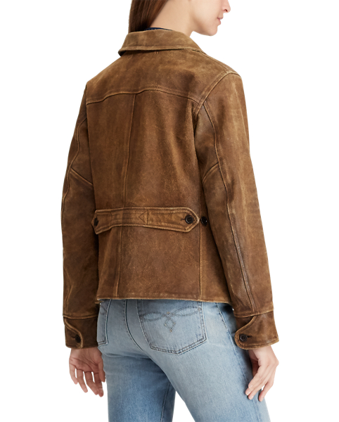 RRL Leather Car Coat 4