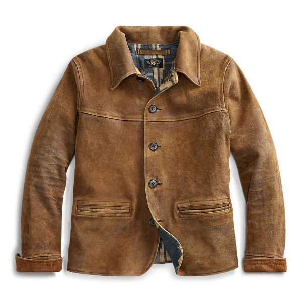 RRL Leather Car Coat 1