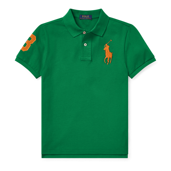 cotton mesh polo shirt