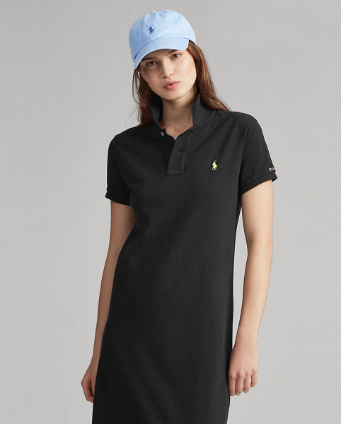 polo material short gown